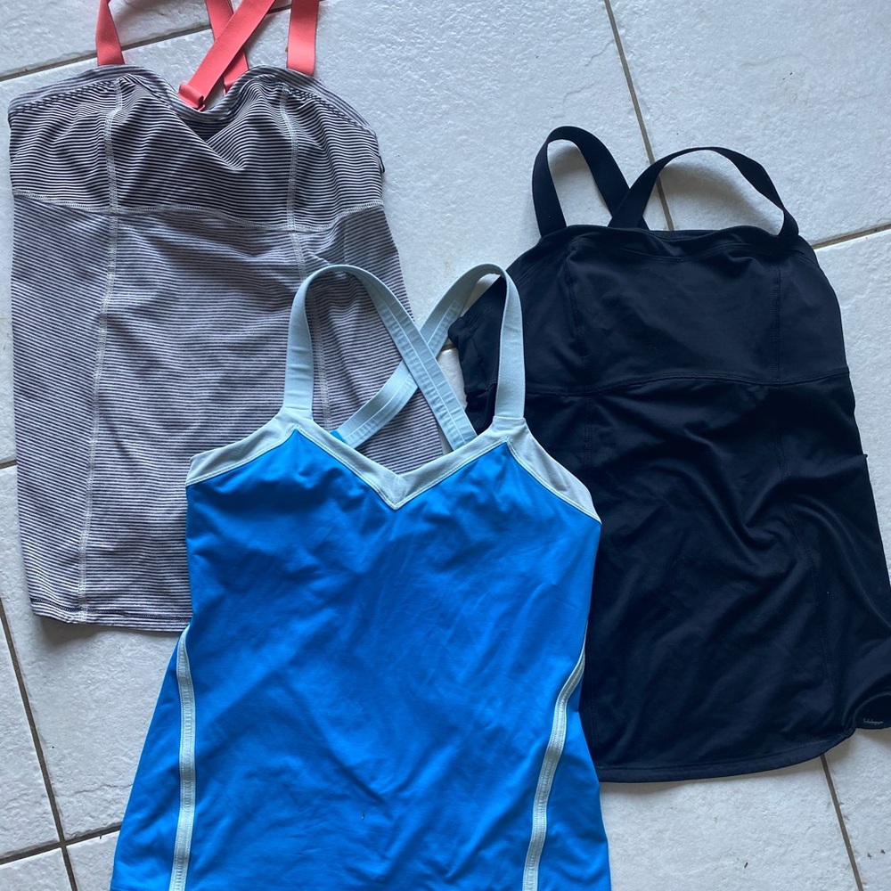 3 lululemon tanks